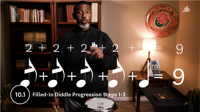 (Ch. 10.1)-Diddle Progression Filled-In Steps 1-3